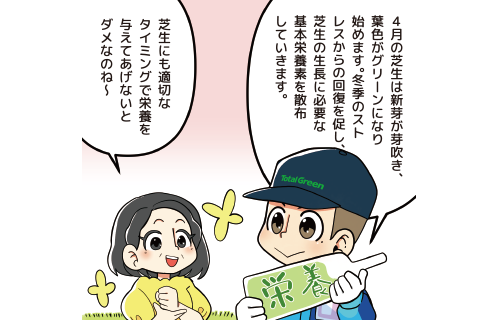 春の施肥の説明